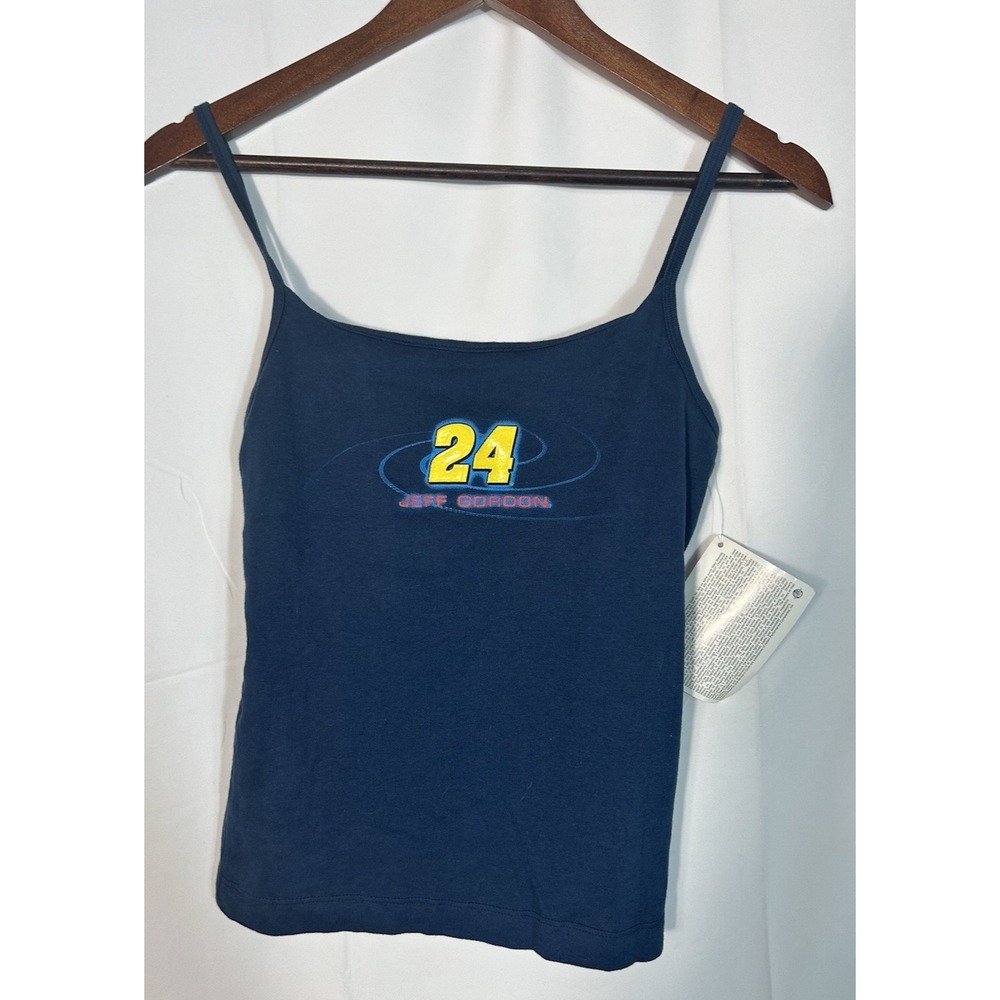Vintage Womens Nascar Baby Tee Tank Jeff Gordon‎ Size M Y2K 90s Cami Baddie Cars